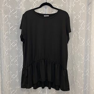 Black Flowy Shirt